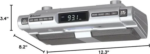 Alt view image 3 of 3 - SMPS-628 Under-Cabinet Universal Bluetooth Music System