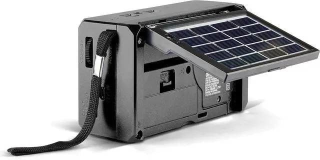 Alt view image 3 of 5 - R-37 6-Band (AM, FM, SW1 - SW4) Bluetooth LED Flashlight Solar Radio (2021 Model)