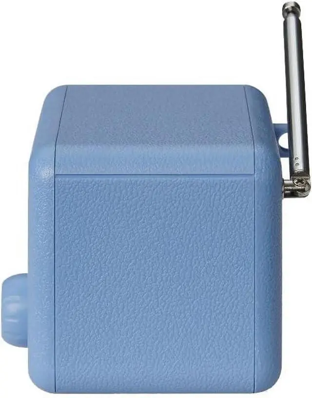 Alt view image 3 of 4 - CR1121A-EB Cooper Retro AM/FM Radio, Portable Bluetooth Speaker with Aux Input and LED Display, Elemental Blue