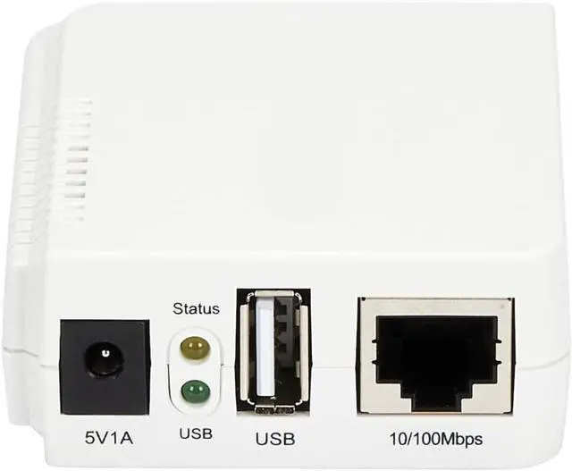 Alt view image 4 of 4 - FOR-1-Port Wireless N USB 2.0 Network Print Server - 10/100 Mbps Ethernet USB Printer Server Adapter - Windows 10 - 802.11 b/g/n , TAA (PM1115UW)