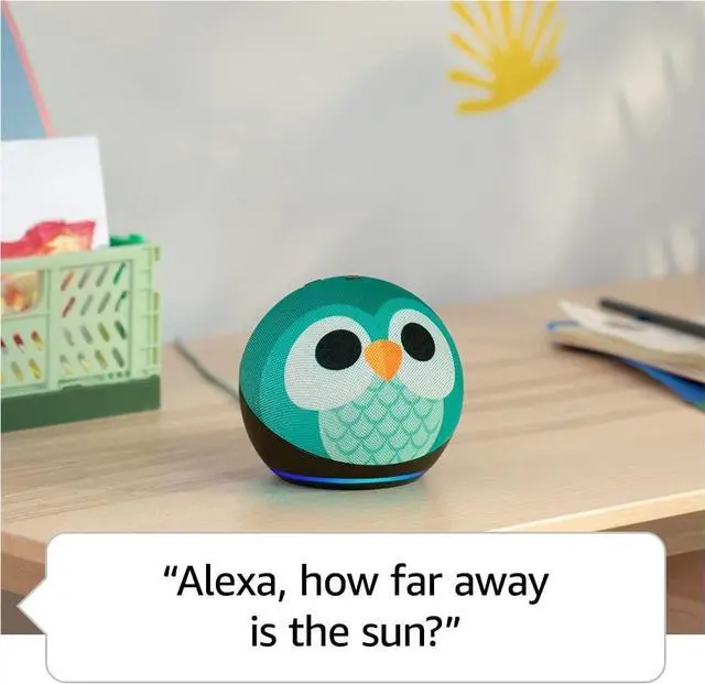 Alt view image 3 of 3 - FOR Dot Kids with Alexa (newest model), Designed for kids, with parental controls, Includes 1 Year of Amazon Kids+, Owl