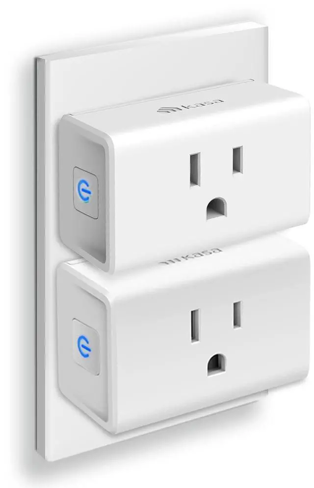 Main image of Kasa Smart Plug Ultra Mini 15A, Smart Home Wi-Fi Outlet Works with Alexa, Google Home & IFTTT, No Hub Required, UL Certified, 2.4G WiFi Only, 2 Count (Pack of 1)(EP10P2) , White