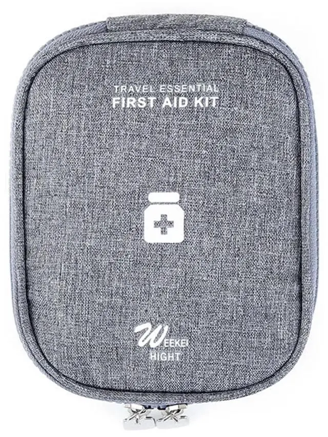 Alt view image 2 of 7 - Visland First Aid Bag First Aid Kit Empty Medical Storage Bag Red Trauma Bag for Camping,Waterproof Oxford Cloth Wound Trauma Bag