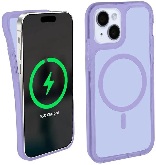 Main image of iHome Magnetic Velo Phone Case for iPhone 16 Plus/15 Plus/14 Plus/15 Pro Max/14 Pro Max/13 Pro Max/12 Pro Max, Purple
