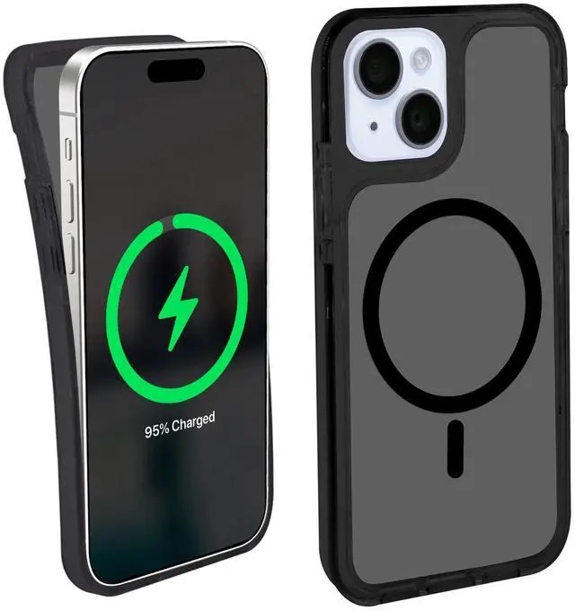 Main image of iHome Magnetic Velo Phone Case for iPhone 16 Plus/15 Plus/14 Plus/15 Pro Max/14 Pro Max/13 Pro Max/12 Pro Max, Black