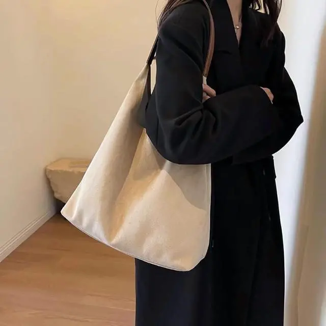 Alt view image 2 of 7 - Leather Hobo bags for women suede purse slouchy tote bag brown leather purse suede hobo shoulder bag