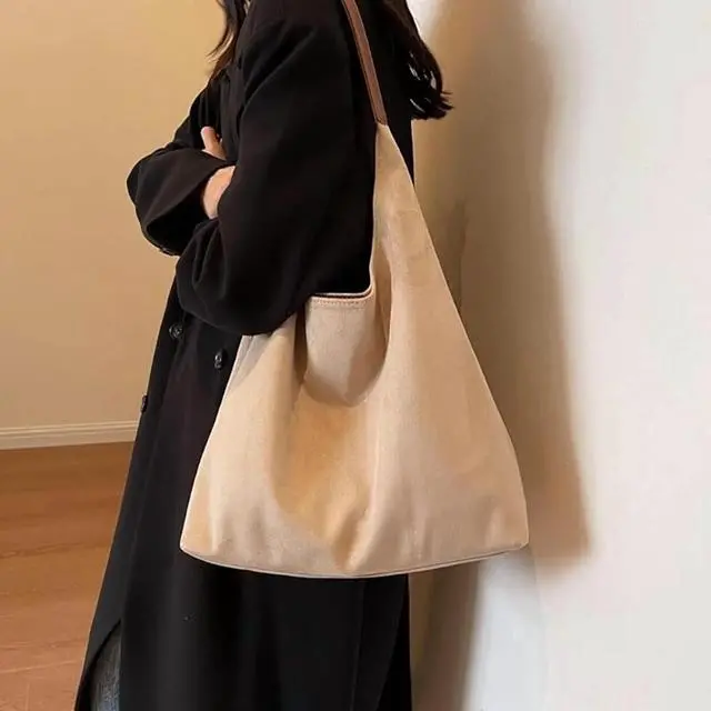 Alt view image 3 of 7 - Leather Hobo bags for women suede purse slouchy tote bag brown leather purse suede hobo shoulder bag
