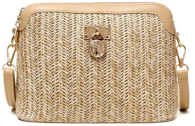 Main image of HeroNeo Women Fashion Handbag Shoulder Bag Ladies Summer Straw Woven Crossbody Tote