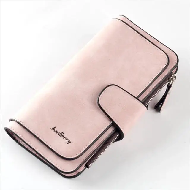 Main image of Women Lady Leather Trifold Card Wallet Clutch Checkbook Handbag Zip Purse Card Phone Holder Long Design Lady Fashion Wallets