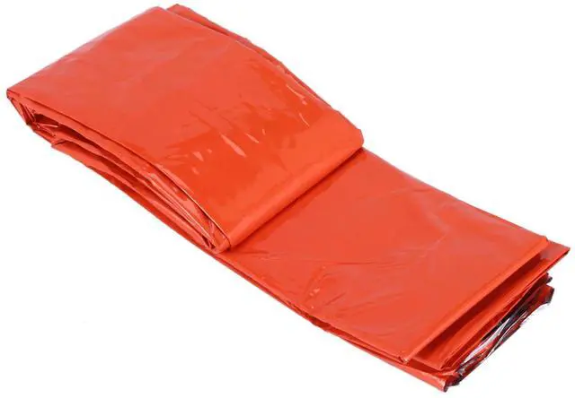 Alt view image 3 of 7 - 4-Pack Emergency Sleeping Bag Thermal Waterproof Survival Blanket for Outdoor Camping Hiking