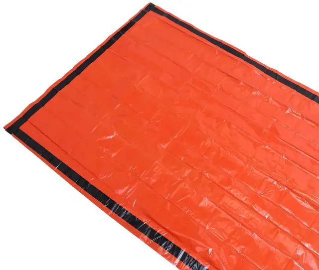 Alt view image 7 of 7 - 4-Pack Emergency Sleeping Bag Thermal Waterproof Survival Blanket for Outdoor Camping Hiking