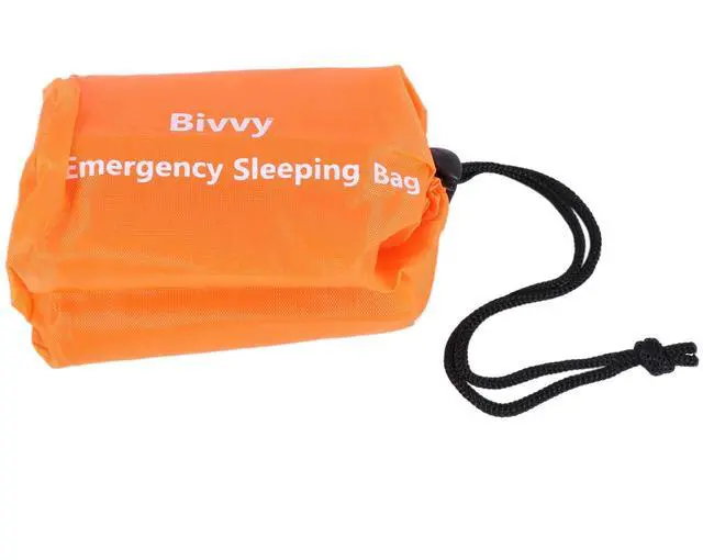 Alt view image 2 of 7 - 4-Pack Emergency Sleeping Bag Thermal Waterproof Survival Blanket for Outdoor Camping Hiking