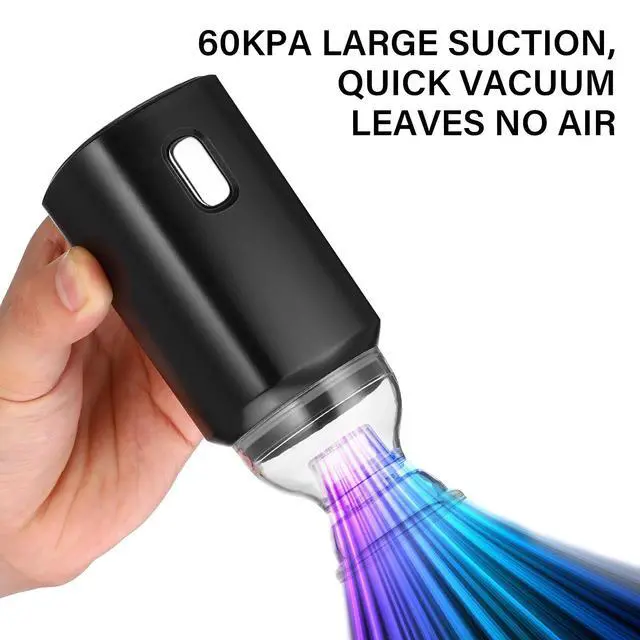 Alt view image 2 of 7 - Vacuum Sealer Machine, 1 Set Rechargeable Food Saver Vacuum Sealer Machine, Portable Handheld Food Sealer