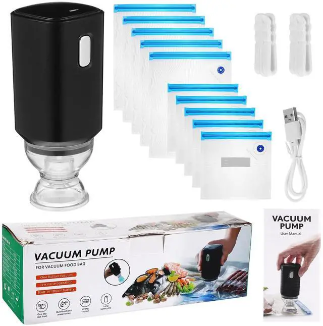 Alt view image 6 of 7 - Vacuum Sealer Machine, 1 Set Rechargeable Food Saver Vacuum Sealer Machine, Portable Handheld Food Sealer