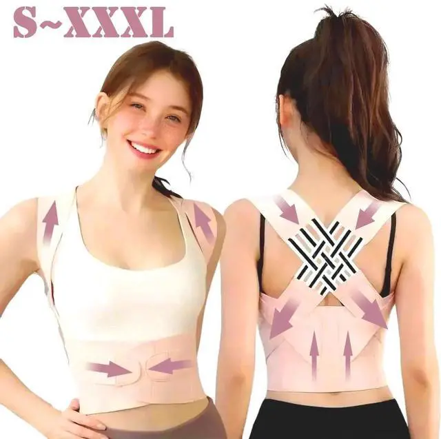 Main image of 2.0 Upgraded Back Brace Posture Corrector for Women & Men Adjustable Back Brace for Scoliosis, Hunchback, Back Pain Relief & Posture Support Large