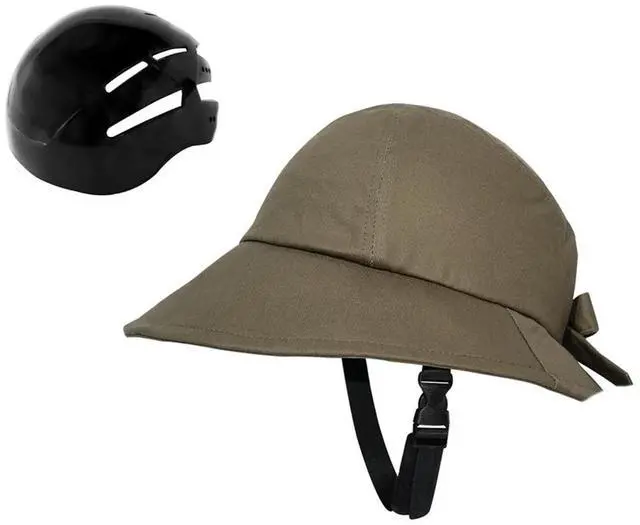 Main image of Woman Bicycles Helmets Hat Shaped Bike Helmets Sun Hat Bike Helmets Cycling Helmets Fishing Hat