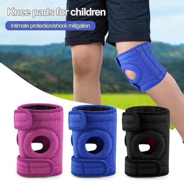Main image of Deyuer 1Pc Youth Kids Knee Brace Patella Stabilizer with Adjustable Fastener Tape Soft Non-Slip Design Knee Support Strap Royal Blue