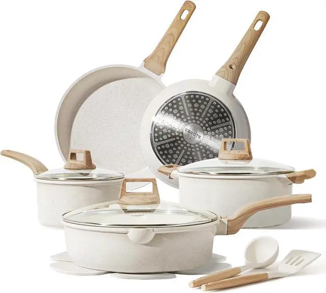 Main image of CAROTE 14 Pcs Pots and Pans Set Nonstick,Cookware Set Kitchen Cooking Set with Utensil and Pan Protectors