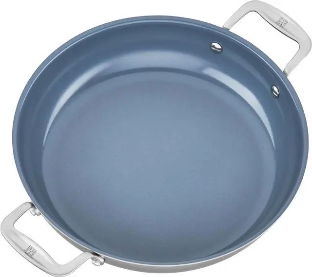 Alt view image 3 of 5 - ZWILLING Spirit 3-ply 4-qt Ceramic Nonstick Braiser, Stainless Steel