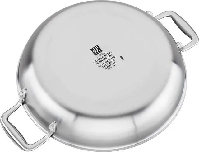 Alt view image 4 of 5 - ZWILLING Spirit 3-ply 4-qt Ceramic Nonstick Braiser, Stainless Steel