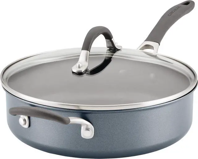 Main image of Circulon A1 Series with ScratchDefense Technology Nonstick Induction Sauté Pan with Helper Handle and Lid, 5 Quart, Graphite