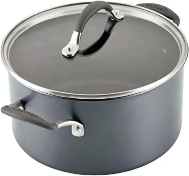 Alt view image 3 of 7 - Circulon A1 Series with ScratchDefense Technology Nonstick Induction Cookware/Pots and Pans Set, 9 Piece, Graphite