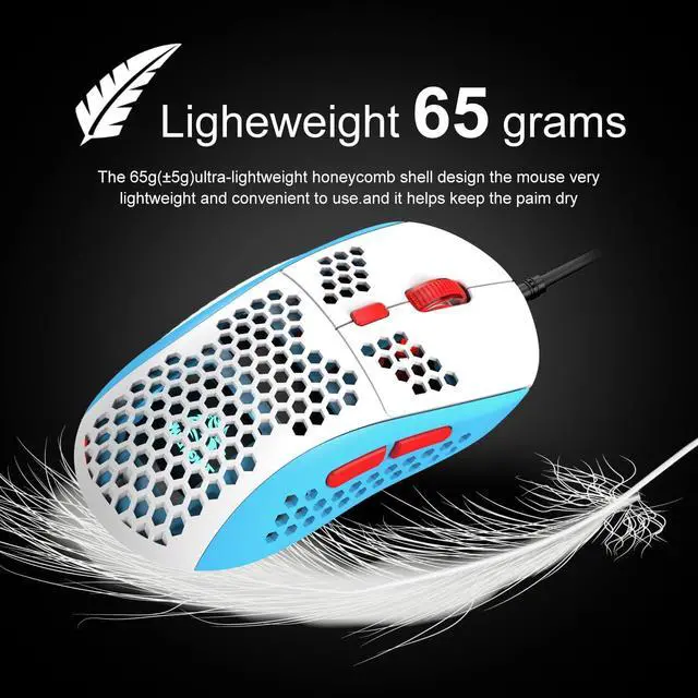 Alt view image 4 of 7 - 60% Gaming Keyboard and Mouse Combo Samll Mini RGB Backlight Mechanical Feeling and Honeycomb Optical Mouse, Mouse pad for Gamers and Typists