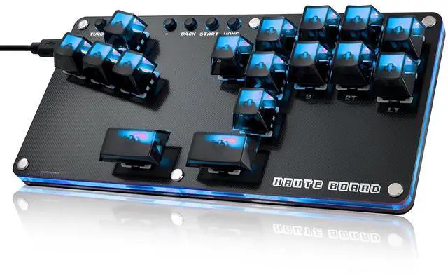 Main image of Sehawei Haute42 16Key All-Button Arcade Controller Gamerfinger with Turbo Functions,Arcade Stick Street Fight Mini Plus Controller for PC/Ps3/Ps4/Switch Game Keyboard-Supports Hot Swap & SOCD