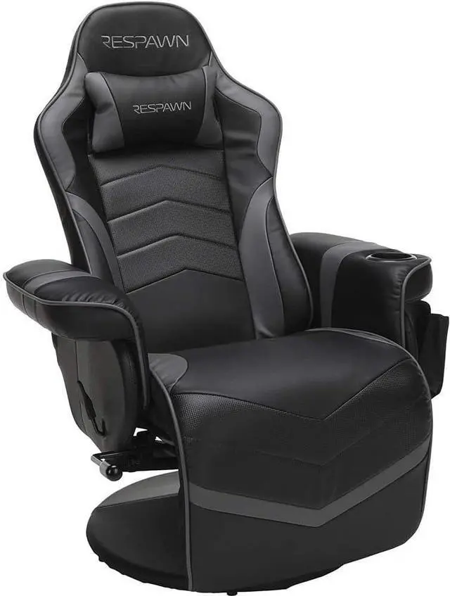 Main image of RESPAWN 900 Racing Style Gaming Recliner, Reclining Gaming Chair, in Gray RSP 900 GRY
