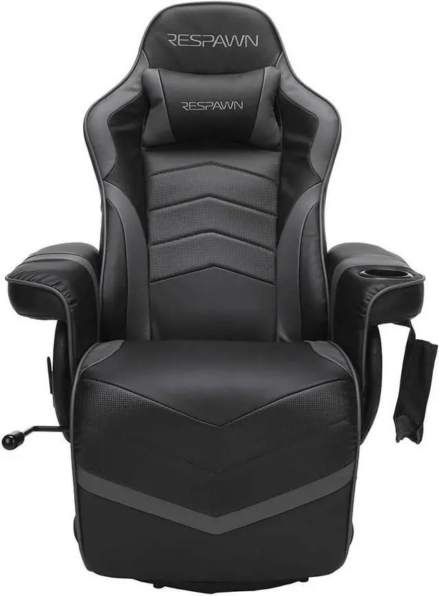 Alt view image 5 of 7 - RESPAWN 900 Racing Style Gaming Recliner, Reclining Gaming Chair, in Gray RSP 900 GRY