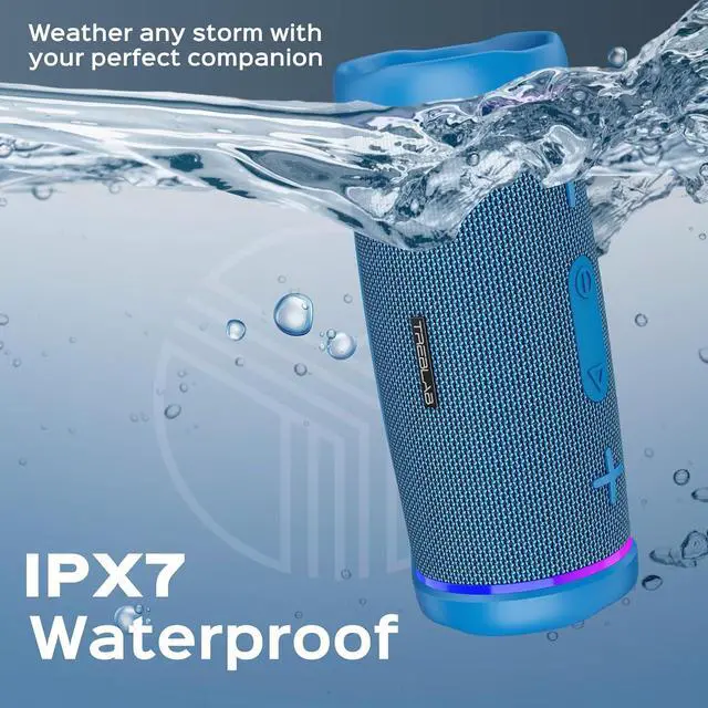 Alt view image 4 of 7 - TREBLAB HD77 - Portable Bluetooth Speaker - Powerful 360° Sound, 30W Audio with Impactful Bass, 20H Battery, IPX6 Waterproof, Shockproof, TWS Stereo, Speaker Bluetooth Wireless for Outdoor, Beach Pool