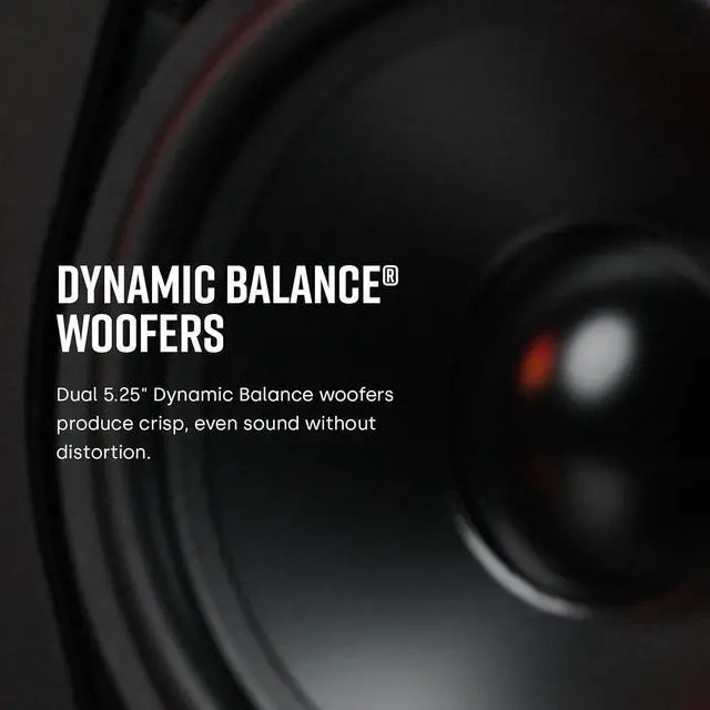 Alt view image 3 of 6 - Polk Audio T30 Home Theater Center Channel Speaker - Vocal Clarity, Deep Bass Response, Dolby and DTS, Single, Black