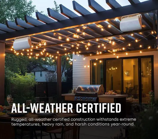 Alt view image 2 of 5 - Polk Audio Atrium 5 Outdoor Speakers with Powerful Bass (Pair, Black), All-Weather Durability, Broad Sound Coverage, Speed-Lock Mounting System