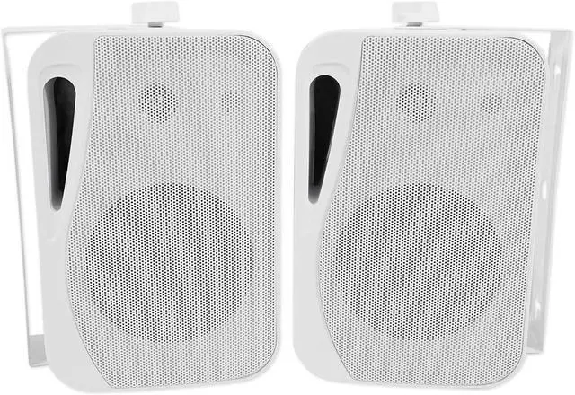 Alt view image 4 of 6 - Rockville HP4S Pair 360W 4" Outdoor/Indoor Speakers 4 Ohm, Weather-Resistant, Swivel Brackets, 4" Woofer + 1/2" Tweeter, for Home Theater and Patio