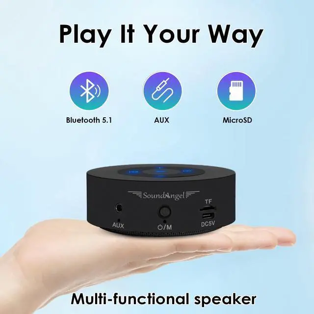 Alt view image 5 of 7 - XLEADER Small Bluetooth Speaker (Travel Case Provided) Portable Wireless, HD Sound&Rich Bass, Touch Design, 12H Playtime, Support Aux Input, Micro SD, Mic, for Laptop PC Office Bathroom, Car, Gifts