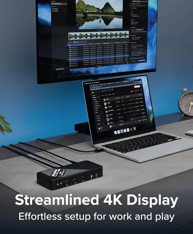 Alt view image 3 of 7 - Plugable USB-C Dock  4K HDMI, 60W Charging, Ethernet, USB 3.0/2.0 Ports  USB-C Docking Station with Power for Windows and Chromebook