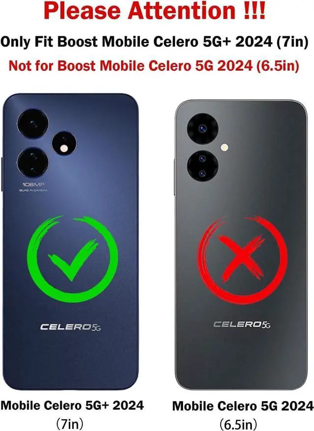 Alt view image 2 of 7 - Designed for Boost Celero5G+ 2024/Celero3 5G+ Phone Case with Tempered Glass Screen Protector/Ring Holder/Diamond Wrist Strap Lanyard, Glitter Floating Liquid Cute Women Kids Cover (Rose Gold)