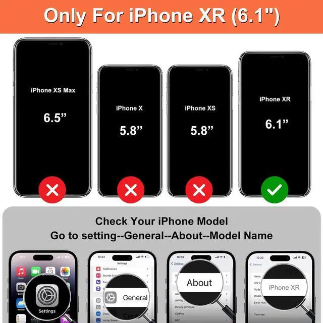 Alt view image 2 of 7 - iCoverCase Compatible with iPhone XR Case with Card Holder, Wallet Phone Case for Women Men RFID Blocking PU Leather Protective Case 6.1 Inch (Wine Red)