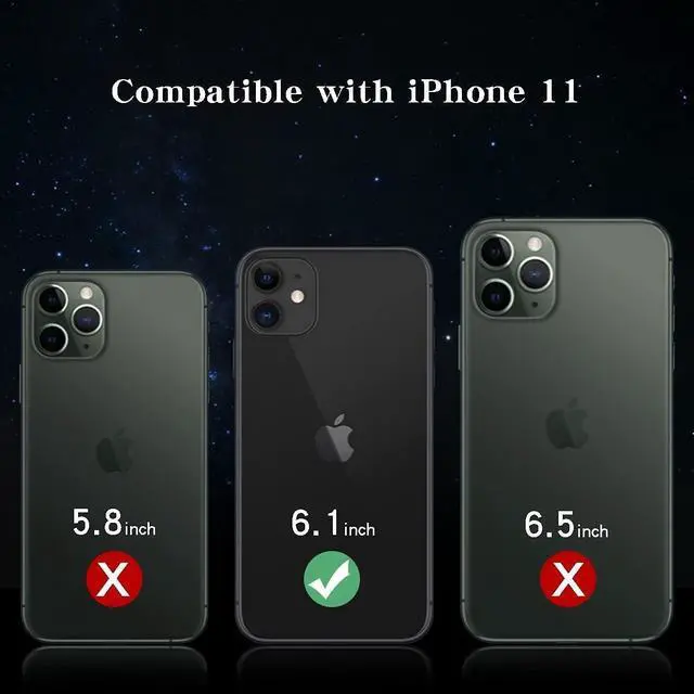 Alt view image 2 of 6 - Cavdycidy iPhone 11 Diamond Mirror Case, Crystal Bling Acrylic Outdoor Makeup Case for Women, Girls Who Love Beauty