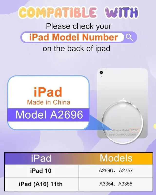 Alt view image 2 of 6 - Cute for iPad A16 Case/for iPad 10th Generation/11 Inch Case - Silicone 3D Design for Girls Women Teens Girly Kawaii Funny Cartoon Soft Stand with Lanyard, Red