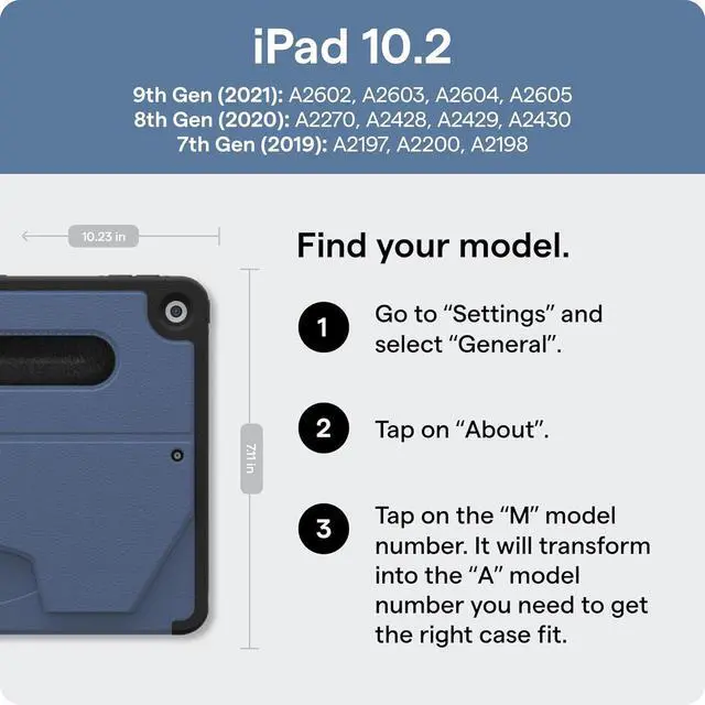 Alt view image 2 of 7 - ZUGU CASE for 10.2 Inch iPad 7th / 8th / 9th Generation Case (2021/2020/2019), Protective, Thin, Sleek Design, Magnetic Stand, Sleep/Wake Cover, Magnetic Cover, Black
