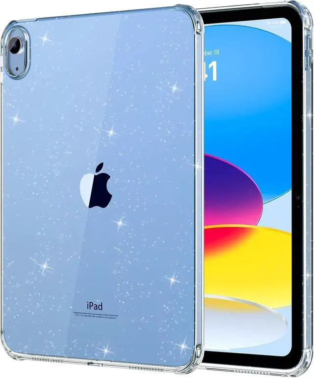 Main image of MoKo Clear Case for iPad (A16) 11th Generation 2025 11-inch/10th Generation 2022 10.9 inch, Lightweight Soft TPU, Anti-Scratch Ultra Clear Tablet Cover, Shockproof Impact Resistant, Clear Glitter