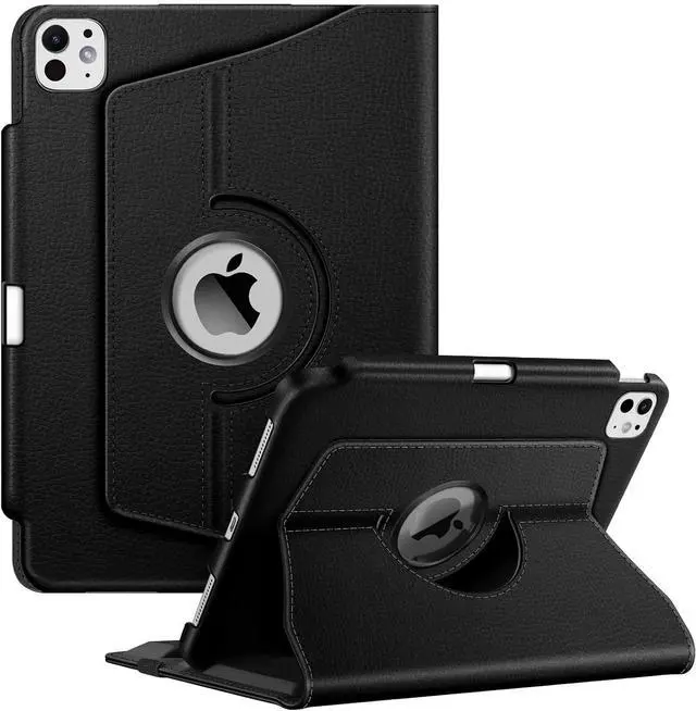 Main image of Fintie Rotating Case for iPad Pro 11-inch M4 (2024) (Model Number: A2836/A2837/A3006) - 360 Degree Swiveling Smart Stand Protective Cover with Pencil Holder, Auto Sleep/Wake, Black