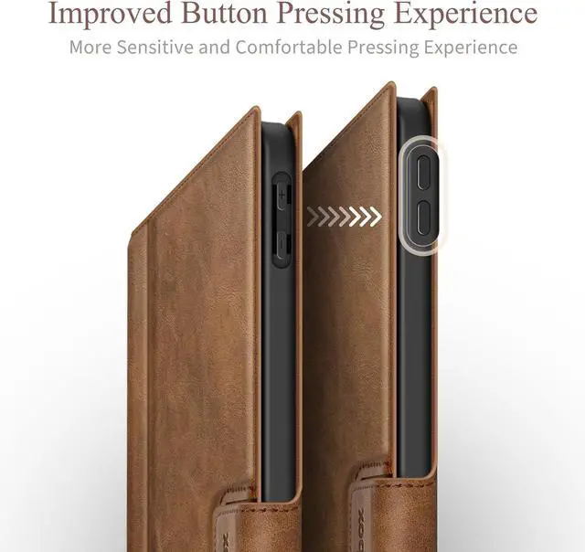 Alt view image 4 of 7 - Antbox Case for iPad Air 13 Inch 2025 M3 /2024 M2, Premium Vegan Leather, Fully Supports Pencil Pro and Pencil (USB-C), Auto Sleep/Wake, Built-in Pencil Holder iPad 13 Inch Case (Tan)