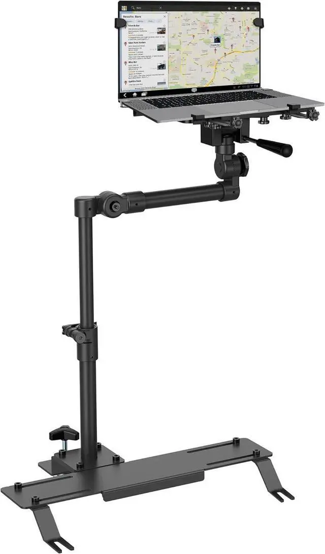 Main image of Mount-It! Universal Vehicle Laptop Mount for Cars, Trucks & Vans  No-Drill Installation, Adjustable Height, Full Motion Swivel, and Cooling Tray for Laptops Up to 17"