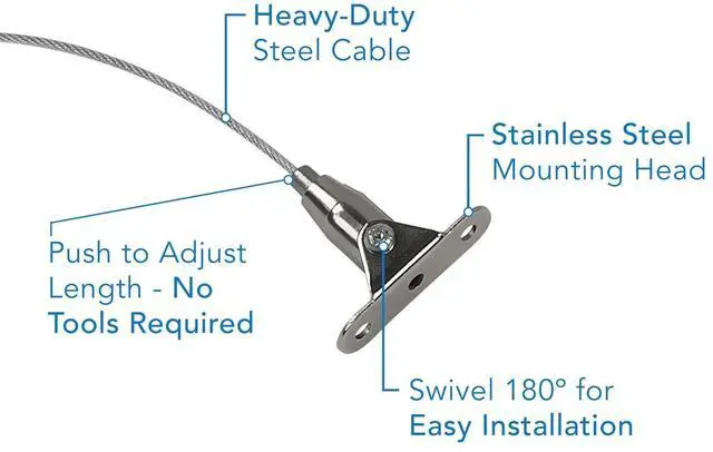 Alt view image 6 of 6 - Mount-It! Furniture Anti-Tip Anchor - Steel Child Safety Straps | Secure Wall Anchors for Bookshelf, Dresser, Cabinet, Earthquake Protection for Babies and Pets, 2 Pack, Hardware Included