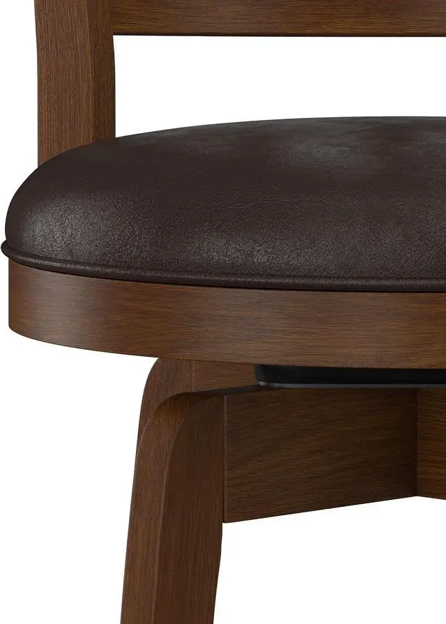 Alt view image 7 of 7 - Hillsdale Presque Isle Swivel Stool, Counter Height, Cherry