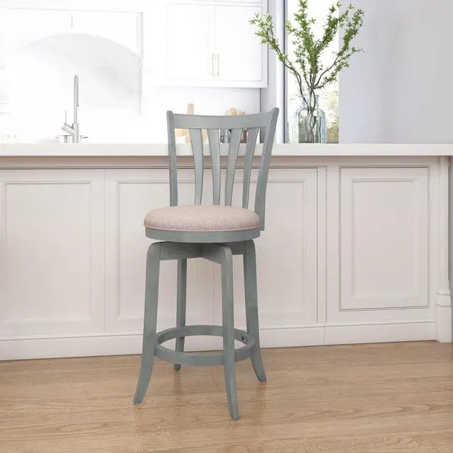 Alt view image 2 of 7 - Hillsdale Furniture Hillsdale Savana Swivel Counter Stool, Blue
