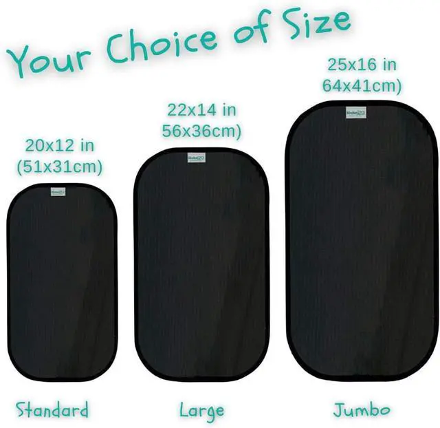 Alt view image 7 of 7 - Kinder Fluff Shuttle Van Window Sunshade (4-Pack) - Extra Large Transparent Sun Shade for Passenger Van Window - Certified 99.9% UV Block, Patented Design, Moms Choice Gold Award - Light Shades XL