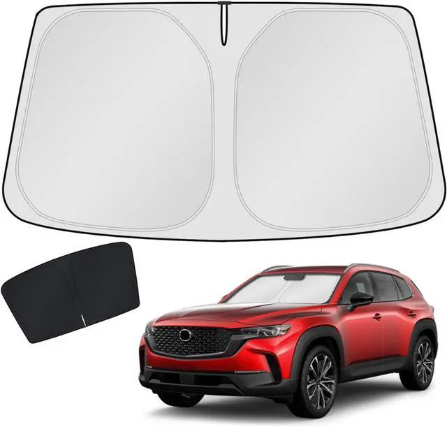 Main image of KUST Windshield Sun Shade for Mazda CX-50 2023 2025 2026 CX50 Accessories Window Sunshade Sun Visor Protector Foldable Blocks UV Rays Keep Your Car Cooler